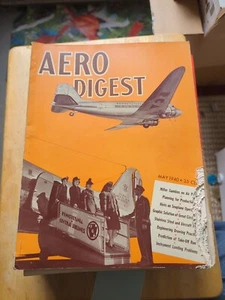 1940 MAY AERO DIGEST MAGAZINE - AVIATION ENGINEERING RM01 - Picture 1 of 3