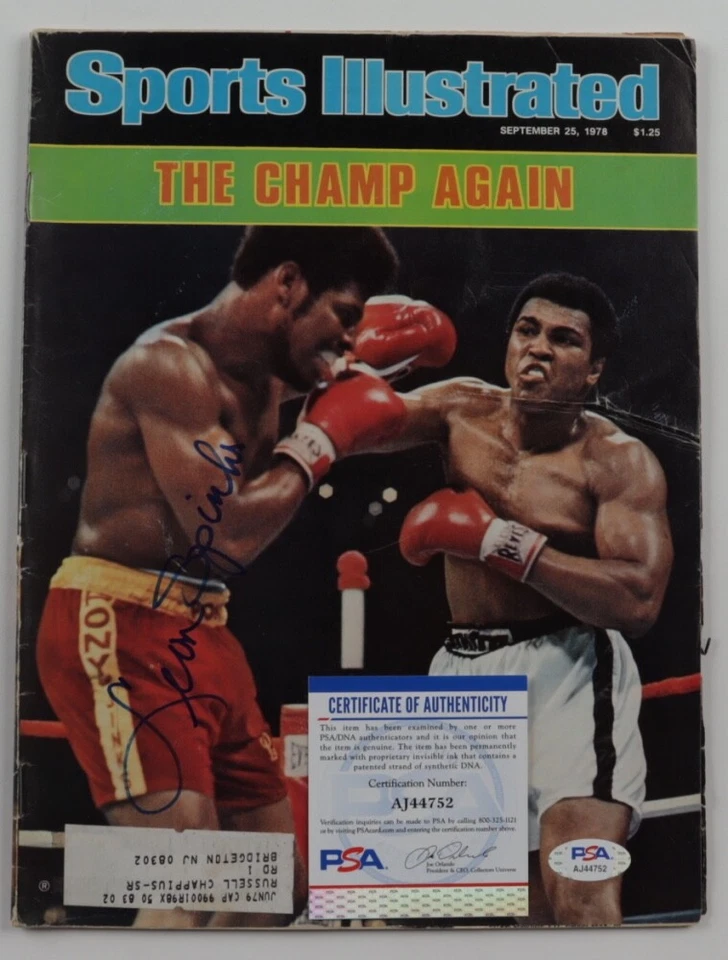 Leon Spinks Signed 1978 Sports Illustrated Magazine PSA COA - Image 1 of 1