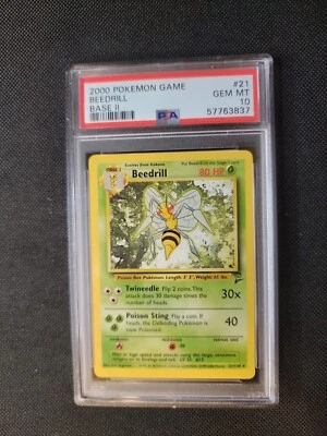 2000 Pokemon Game Base II 21 Beedrill PSA 10 WoTC - Image 1 of 2