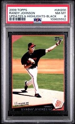 2009 Topps Update #UH200 Randy Johnson HOF SF Giants PSA 8 NM-MT *NONE HIGHER* - Image 1 of 2