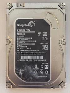 ST1000DM003, SN: Z4Y, TK, PN: 1ER162-040, FW: AP14, 15272, Seagate 1Tb 3.5" HDD - Picture 1 of 2