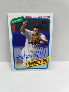 2015 Topps Archives Fan Favorites Auto Edgardo Alfonzo #FFA-EA Auto - Picture 1 of 2