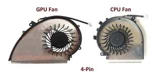 New CPU + GPU Cooling Fan 4-Pin For MSI GE72VR GP72VR GL72VR MS-179B MS-1799 - Picture 1 of 4