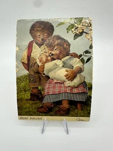 Vintage Mecki  Diehl film Hedgehog Family "Wohl Behütet"/Well Protected Munich - Picture 1 of 12