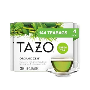 Bustine di Tè Verde Zen Biologico, 144 Bustine di Tè Totali (36Ct - Confezione da 4) - Foto 1 di 12