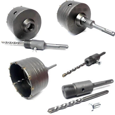 FRESA CAROTATRICE A TAZZA x MURO da 30mm A 160mm + ASTA DA 11 CM SDS PLUS - Immagine 1 di 3