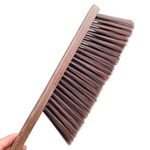 Soft Bristles Hand Broom Cleaning Brush w/ Wooden Handle for Car Home Workplace - Picture 1 of 6