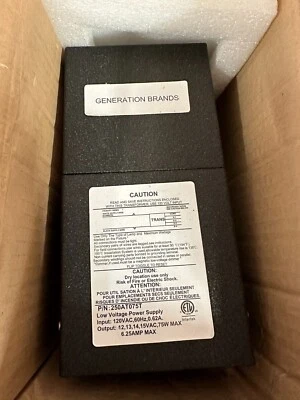 Tech Lighting 700AT075T Black Finish Transformer AT 75W XFMR Only - Image 1 of 2