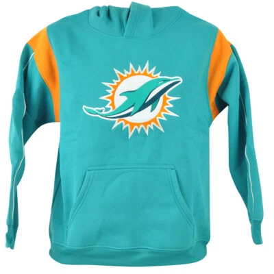 NFL Miami Dolphins Youth Boys Sweater Hoodie Turquoise Standard Winter - Image 1 of 3