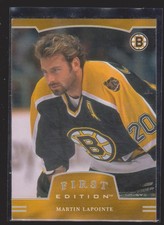 Boston Bruins Cards Inserts Vintage Rookies Collection