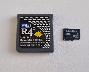 R4i R4I-SDHC R4 Upgrade Revolution Game Card NDSi NDSL NDS mit 2GB Micro SD - Bild 1 von 2