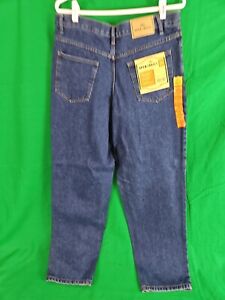 Open Trails Jeans Men's 33X32 Straight Pre Washed Blue