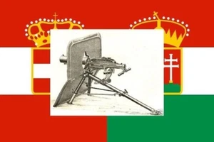 AUSTRIA-HUNGARY CD REFERENCE SCHWARZLOS MACHINE GUN  WW1- RARE REFERENCE - Picture 1 of 2