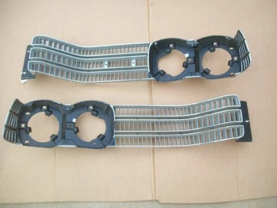 NOS Mopar 1972 Chrysler New Yorker Town and Country Left Right Grille Pair - Image 1 of 4