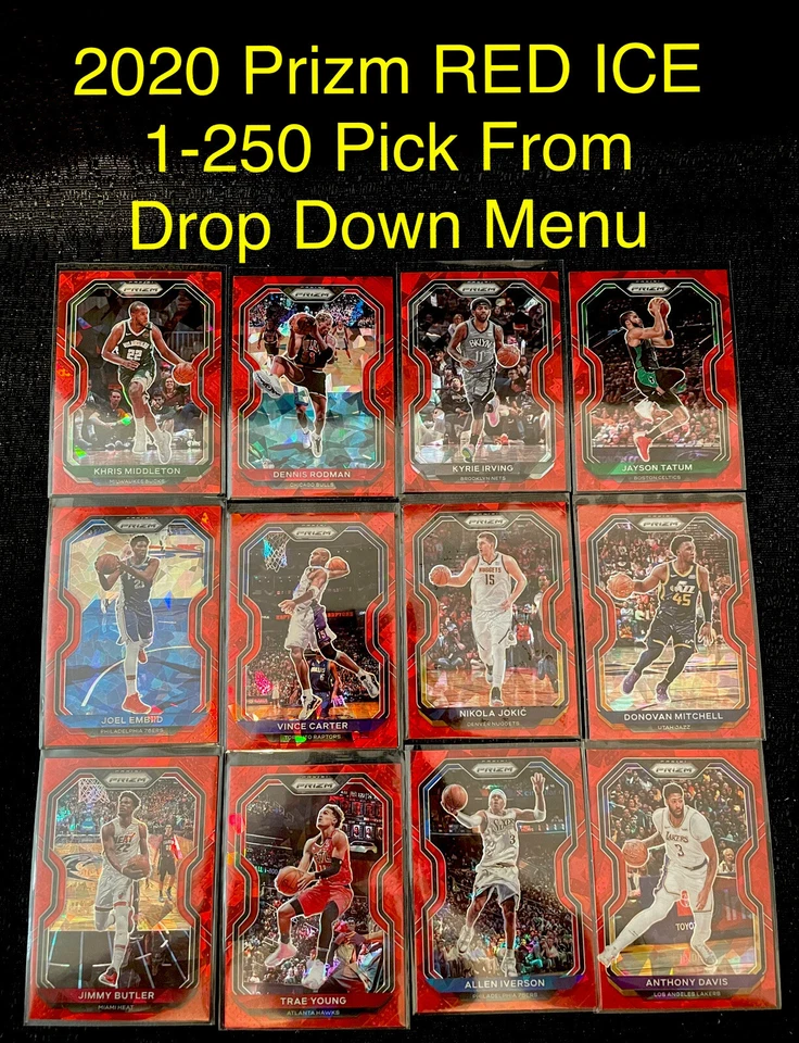 2020-21 Prizm RED ICE Basketball Cards 1-250 Complete Your Set You Pick Card - Image 1 of 1