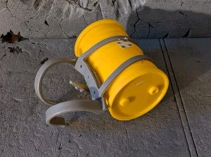 TMNT TEENAGE MUTANT NINJA TURTLES VINTAGE 1989 CANNA PER FOGNA ESERCITO TUBO EX COND - Foto 1 di 1