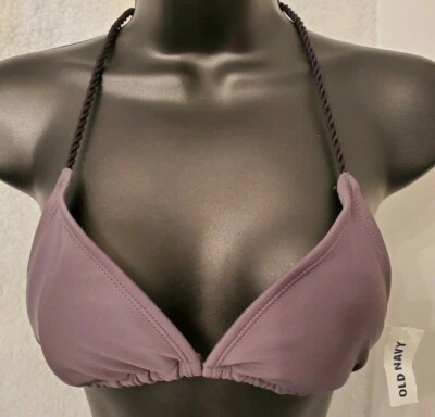 Traje de baño de bikini Old Navy para mujer talla S pequeño gris negro NUEVO Foto 1 de 4