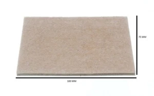 Almohadillas Fieltro Rectangular Autoadhesivas 100mm X 75mm X 4mm Paquete De 3 - Imagen 1 de 1