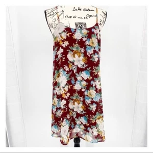 Women's Final Touch Floral Spaghetti Strap Slinky Slip Dress Medium - Picture 1 of 6