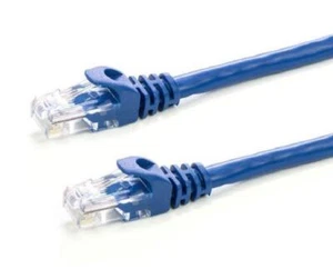 Cable de red Ethernet 50 ft azul alta calidad Cat5e 350 MHz UTP 24AWG RJ45 - azul - Imagen 1 de 5