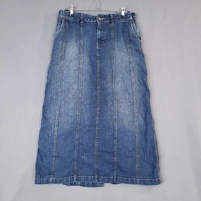 Falda vaquera para mujer Cato línea A midi calce regular azul talla 8 Foto 1 de 4