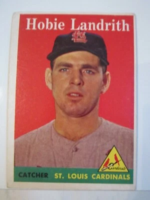 1958 HOBIE LANDRITH #24 TOPPS BASEBALL CARD - BOX CC - Image 1 of 2