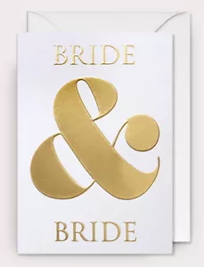 Nueva tarjeta de boda de novia y novia para boda gay lesbiana - Imagen 1 de 1