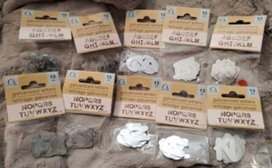 Galvanized Metal Letters 1" in Tall A-Z 5x Full Alphabet - By Crafter’s Square - Picture 1 of 1