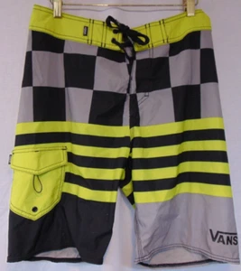 Pantalones Cortos Vans Tabla de Surf Cera Peine Bolsillo 28" Surf Playa Piscina Deportes Acuáticos LOGO - Imagen 1 de 8
