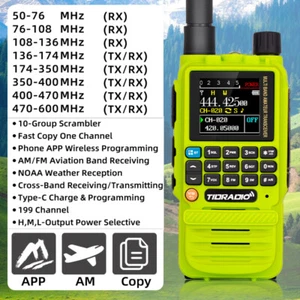 Long Range Walkie Talkie Air Band Tow Way Radio Telefon APP Programowanie bezprzewodowe - Zdjęcie 1 z 22