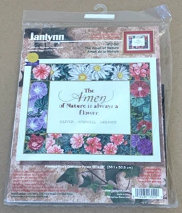 Janlynn Blumengarten "Das Amen der Natur" Kreuzstich-Set Neu in Verpackung 15 x 12 Zoll - Bild 1 von 2