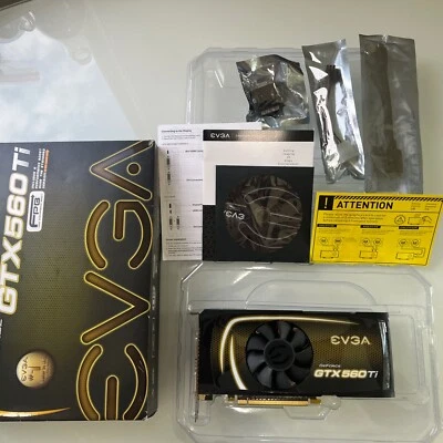 EVGA NVIDIA GeForce GTX 560 Ti 1GB GDDR5 - PCIE 2.0 - Mini HDMI, DVI - Image 1 of 4