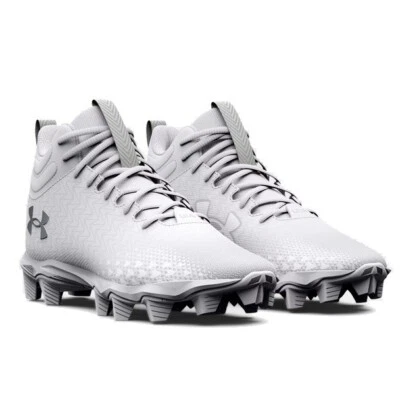 NEW Under Armour Kids' Spotlight Franchise 3 Mid RM Football Cleats - FREE SHIP - Image 1 of 4