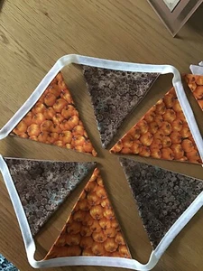 Bunting único. Calabazas 🎃 Cosecha Aprox 2,8 METROS 15 Banderas - Imagen 1 de 5