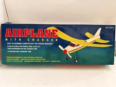 Lightning Airplane Model Kit w/ Charger #42619 New Sealed Inside - Image 1 of 4