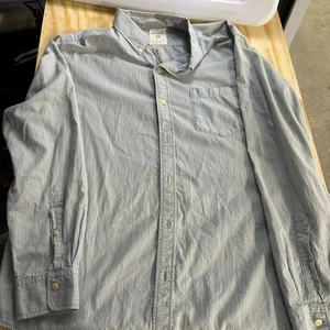 Vintage Fossil Authentic 54 Button Down Shirt Striped Button-Up Shirt Y2K - Picture 1 of 6