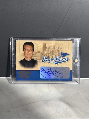 JOE MONTEGNA 2004 DONRUSS THROWBACK THREADS FANS OF THE GAME AUTO CRIMINAL MINDS - Image 1 of 2