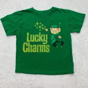 Lucky Charms Unisex 3T Baby Toddler Kids Green Leprechaun TShirt Shirt - Picture 1 of 4