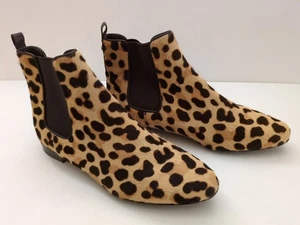¡Nuevo! Bota Chelsea Tory Burch Orsay pelo de becerro leopardo talla 6M (KS3) - Imagen 1 de 16