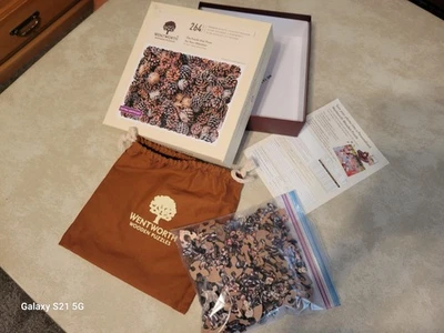 Quebra-cabeça de madeira Wentworth ~ PINHEIROS... ATENÇÃO ~ 264 peças ~ Extra Difícil ~ RARO! - Imagem 1 de 4