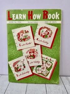 VTG Coats & Clark's No 170-B Learn How To Book Crochet Knit Embroidery 1959 - Picture 1 of 4