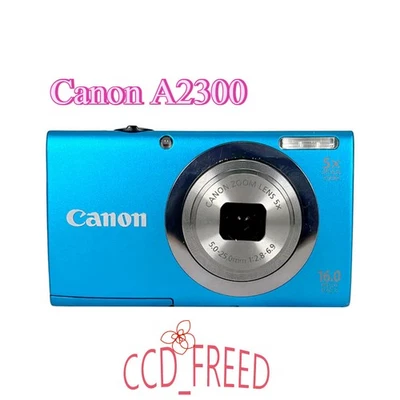 Canon PowerShot A2300 HD Digital Camera 16.0 MP 1080i HD Video Recording Blue - Image 1 of 4