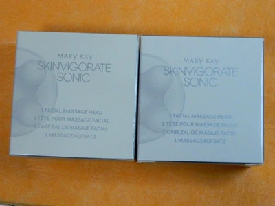 2x Mary Kay Skinvigorate SONIC accessorio massaggiante spazzola sonica IMBALLO ORIGINALE NUOVO - Immagine 1 di 2
