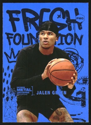 2021 Metal Universe Fresh Foundation Precious Gems Blue #FF1 Jalen Green /25 - Image 1 of 2