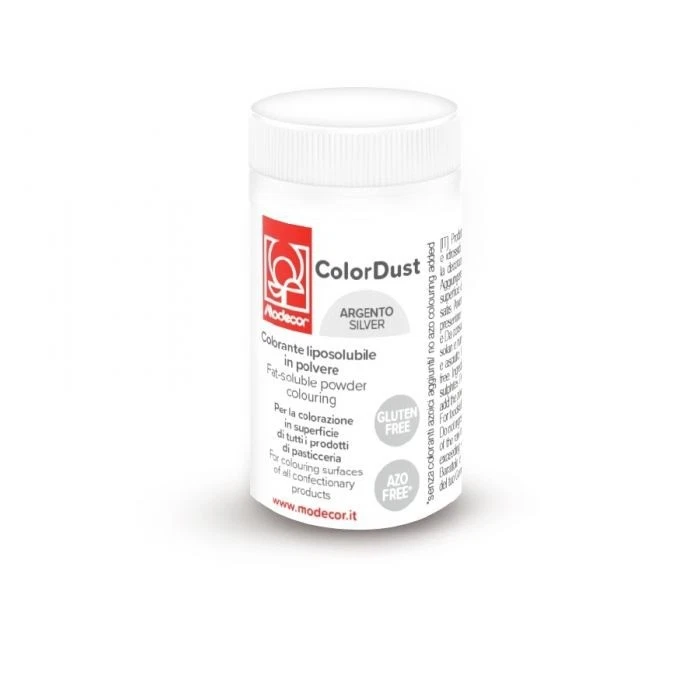 Colorante ARGENTO alimentare in polvere perlescente - per torte e Dolci - 3g - Immagine 1 di 1