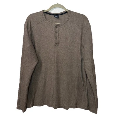 Kuhl Konflikt Henley Waffle Shirt Long Sleeve Tan Outdoors Men’s XL - Image 1 of 4