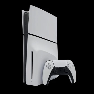 Sony PlayStation 5 Slim White Disc Console w/Controller Power Cords And HDMI - Image 1 of 4