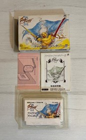 Final Fantasy III Famicom FFIII JAPAN Complete CIB Box Manual Authentic Original