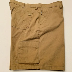Weatherproof Ripstop Cargo Hiking Shorts Men's 40 Brown 7 Pocket Utility Stretch - Picture 1 of 11