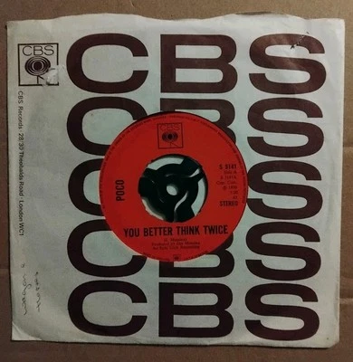 Poco - You Better Think Twice. 7"Single. 1970 - Image 1 of 3